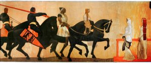 Entrée du roi Etzel - Albin Egger Lienz
