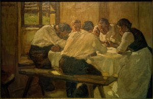 Déjeuner (La Soupe, IIe version) - Albin Egger Lienz