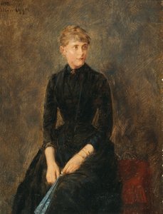 Portrait de la chanteuse Hedwig Helbig 1869-1951, c. 1889 - Albin Egger Lienz