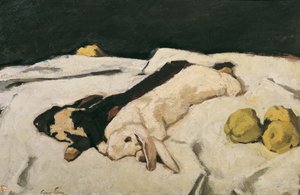 Lièvres morts - Albin Egger Lienz