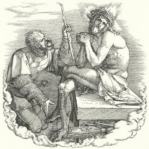 Page de titre de La Grande Passion par Albrecht Durer, représentant les derniers jours du Christ sur Terre