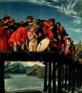 French : Chute du pont de Saint Florian The Martyrdom of Saint Florian - Albrecht Altdorfer