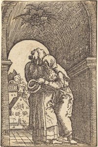 Joachim embrassant Anne