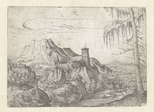 Paysage avec grand château - Albrecht Altdorfer