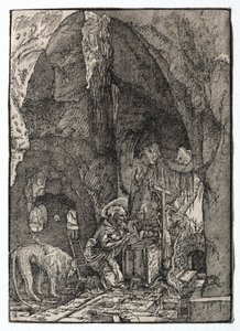Saint Jérôme dans la grotte - Albrecht Altdorfer