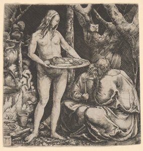 La tentation des deux ermites - Albrecht Altdorfer