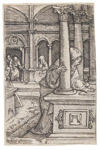 La Vierge Marie cherchant Jésus de douze ans dans le Temple, vers 1519 - Albrecht Altdorfer