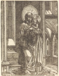 Vierge et enfant dans une église - Albrecht Altdorfer