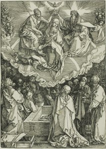 Assomption et Couronnement de la Vierge, de La Vie de la Vierge - Albrecht Dürer