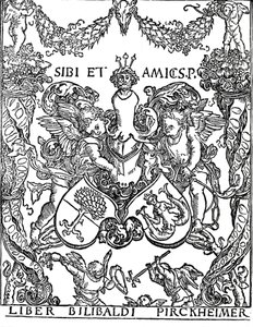 Ex-libris de Willibald Pirkheimer, vers 1502-1503, 1906