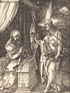 Le Christ apparaissant à sa mère, probablement vers 1509-1510 - Albrecht Dürer