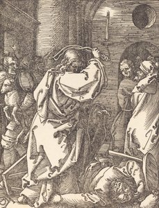 Christ chassant les marchands du Temple, probablement vers 1509-1510
