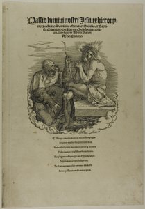 Le Christ, homme de douleur, moqué par un soldat, extrait de La Grande Passion - Albrecht Dürer