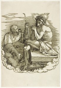 Christ, Homme de Douleurs, Moqué par un Soldat, frontispice de La Grande Passion - Albrecht Dürer