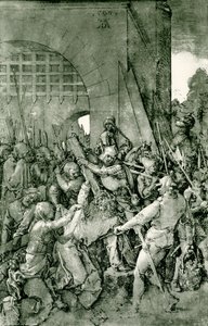 Christ tombe sous la croix - Albrecht Dürer