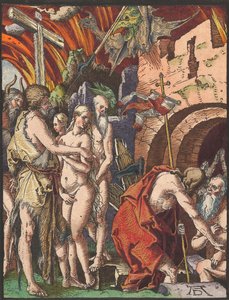 Le Christ aux Limbes, de la Petite Passion sur bois