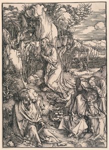 Christ au mont des Oliviers (Agonie dans le jardin), de la Grande Passion - Albrecht Dürer
