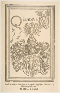 Armoiries de Johan Stabius, édition de 1781