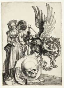 Blason avec un crâne