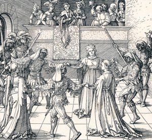 Danse à la lumière des torches, Augsbourg, 1516-1906 - Albrecht Dürer