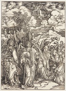 Quatre anges retenant les vents - Albrecht Dürer