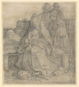 La Sainte Famille, groupe de six personnages - Albrecht Dürer
