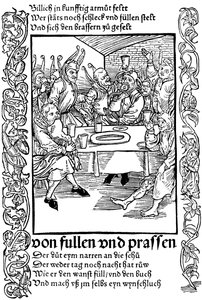 Illustration du livre La Nef des fous de Sebastian Brant, 1494