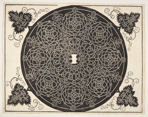 Motif de cordon entrelacé avec bouclier festonné - Albrecht Dürer