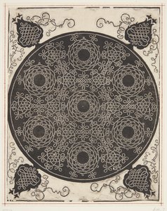 Motif de cordon entrelacé avec sept couronnes - Albrecht Dürer