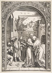 Joachim et Anne à la Porte Dorée, de La Vie de la Vierge, 1504