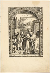 Joachim et Sainte Anne se Rencontrent à la Porte Dorée, de La Vie de la Vierge