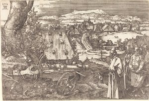 Paysage avec un canon