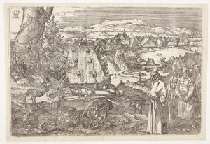 Paysage avec canon