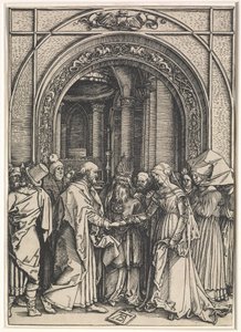Vie de la Vierge :  Mariage de la Vierge et de saint Joseph - Albrecht Dürer