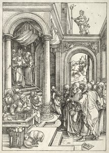 Vie de la Vierge : Présentation de la jeune Vierge au Temple - Albrecht Dürer