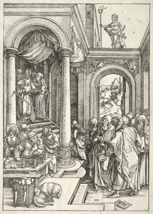 Vie de la Vierge : Présentation de la jeune Vierge au Temple - Albrecht Dürer