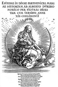 Madonna en tant que mère nourricière et être divin, 1511