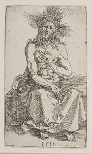 Homme de douleurs, assis - Albrecht Dürer