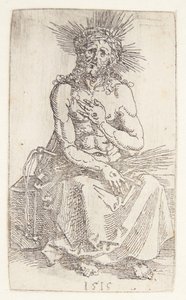Homme de douleurs, assis - Albrecht Dürer