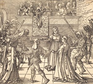 Danse de mascarade avec torches, vers 1516 - Albrecht Dürer