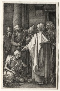 Pierre et Jean guérissant le paralytique à la porte du Temple, 1512