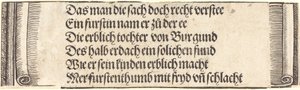 Texte imprimé pour Les Fiançailles de Maximilien avec Marie de Bourgogne, 1515 - Albrecht Dürer