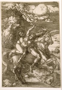 Viol de Prosperpina (Enlèvement sur une licorne) - Albrecht Dürer