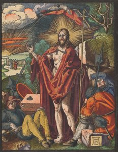 Résurrection, de la Petite Passion sur bois