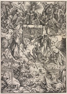 Révélation de Saint Jean : Sept anges avec des trompettes, 1511 - Albrecht Dürer