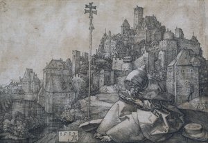 Saint Antoine devant la ville, 1519 - Albrecht Dürer
