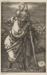 Saint Christophe tourné vers la gauche - Albrecht Dürer