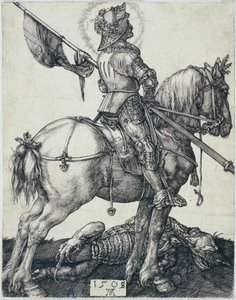 Saint Georges à cheval (Bartsch 54) - Albrecht Dürer