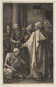Saint Pierre et Saint Jean à la porte du Temple, de La Passion, 1513 - Albrecht Dürer