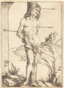 Saint Sébastien attaché à la colonne